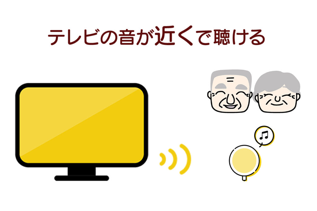 テレビの音が近くで聴ける